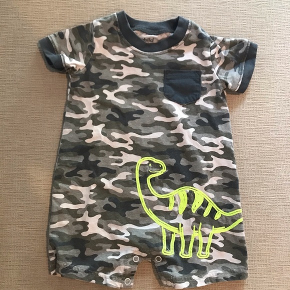 Child Of Mine By Carter's Baby Boy Summer Romper - Picture 2 of 8